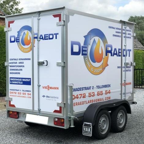 Belettering aanhangwagen