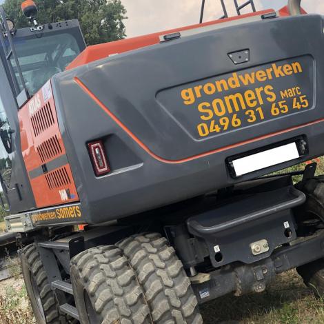 Belettering kraan